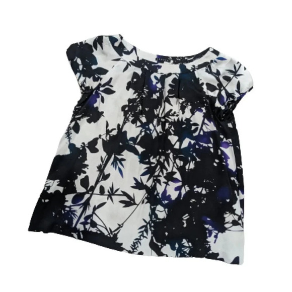 Theory Natasha Silk Floral Blouse Size Small - Picture 1 of 7
